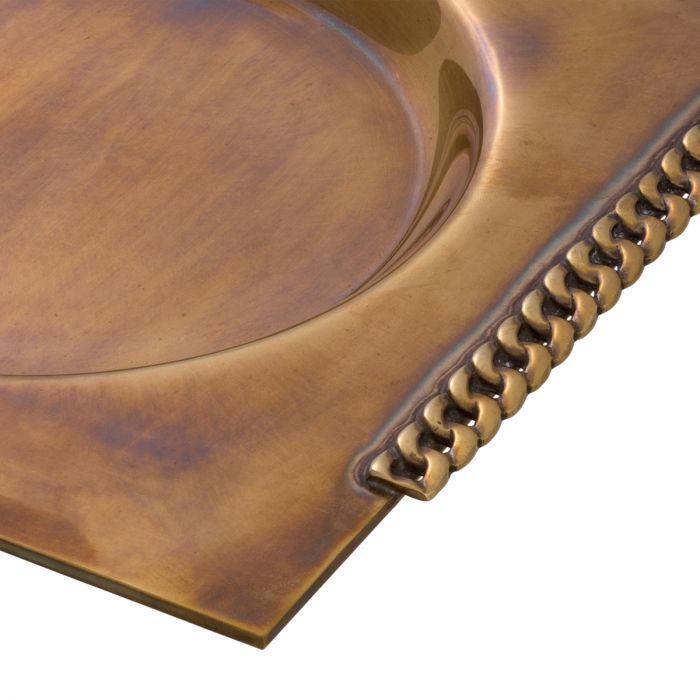 Tray Tamar vintage brass finish