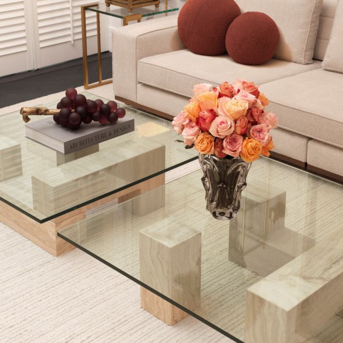 Coffee Table Ikal travertine