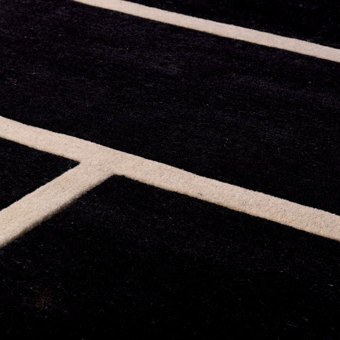 Rug Omar black off-white 300 x 400 cm