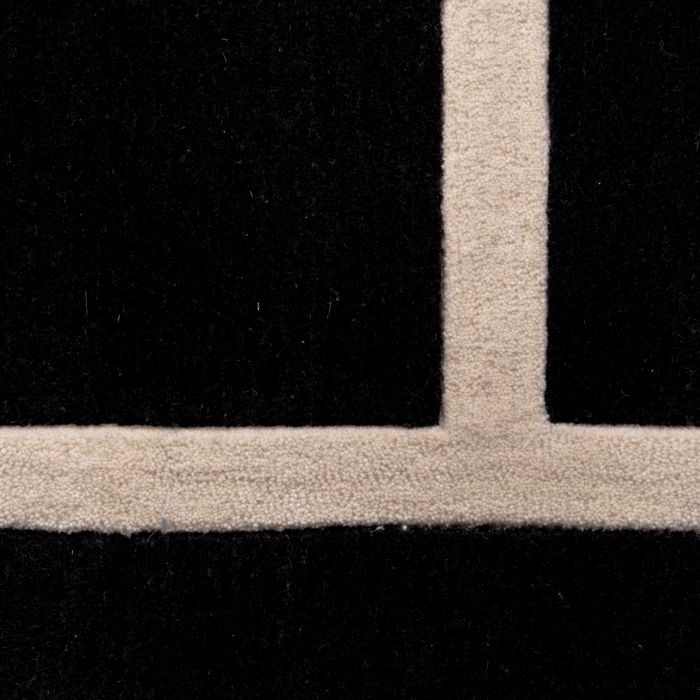 Rug Omar black off-white 300 x 400 cm
