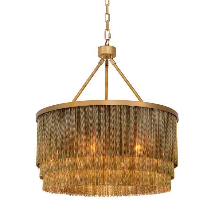 Chandelier Tissot S antique brass finish