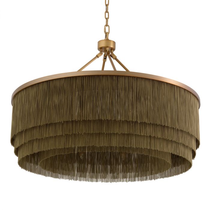 Chandelier Tissot L antique brass finish
