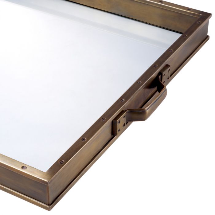 Tray Trouvaille L vintage brass finish