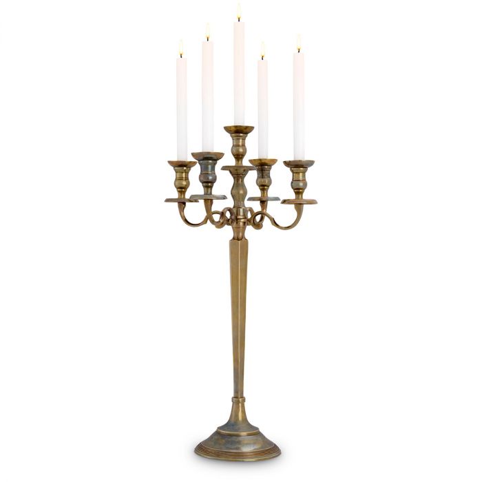 Candle Holder Amarillo S vintage brass finish
