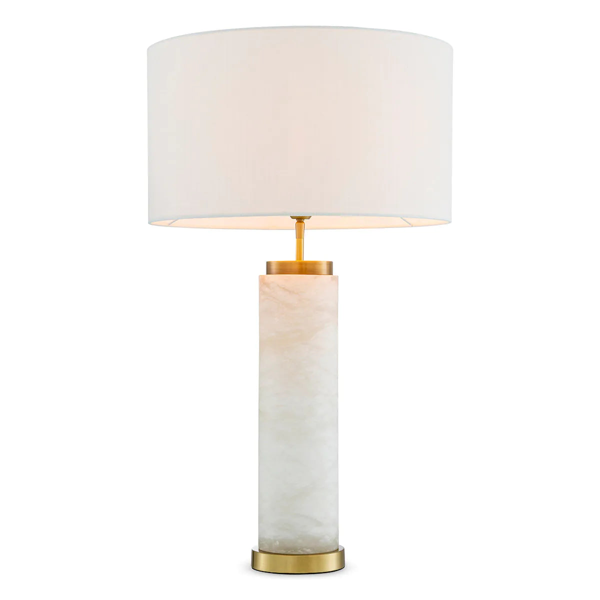 Alabaster Drum Table Lamp Lxry
