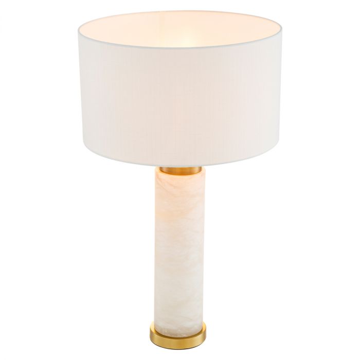 Table Lamp Lxry alabaster incl shade