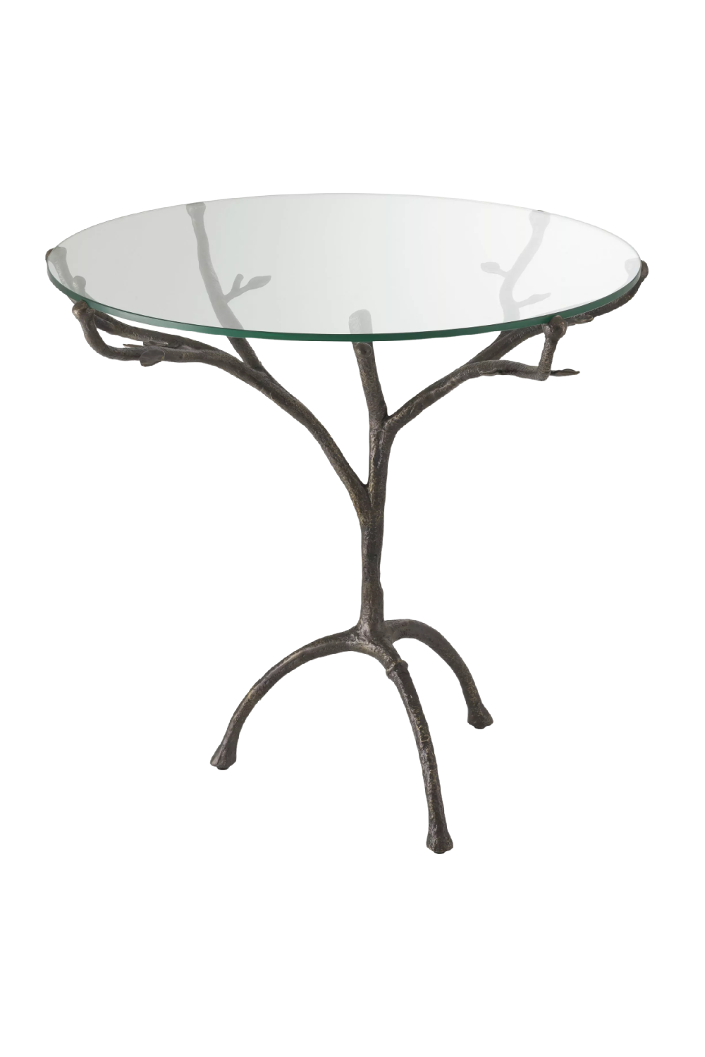 Bronze Tripod Glass Centre Table Christophe