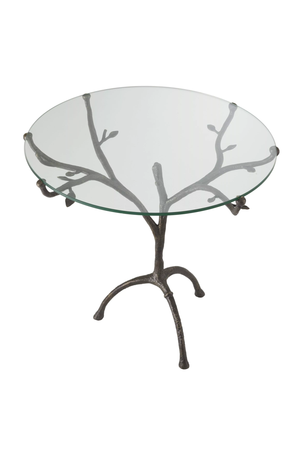 Bronze Tripod Glass Centre Table Christophe