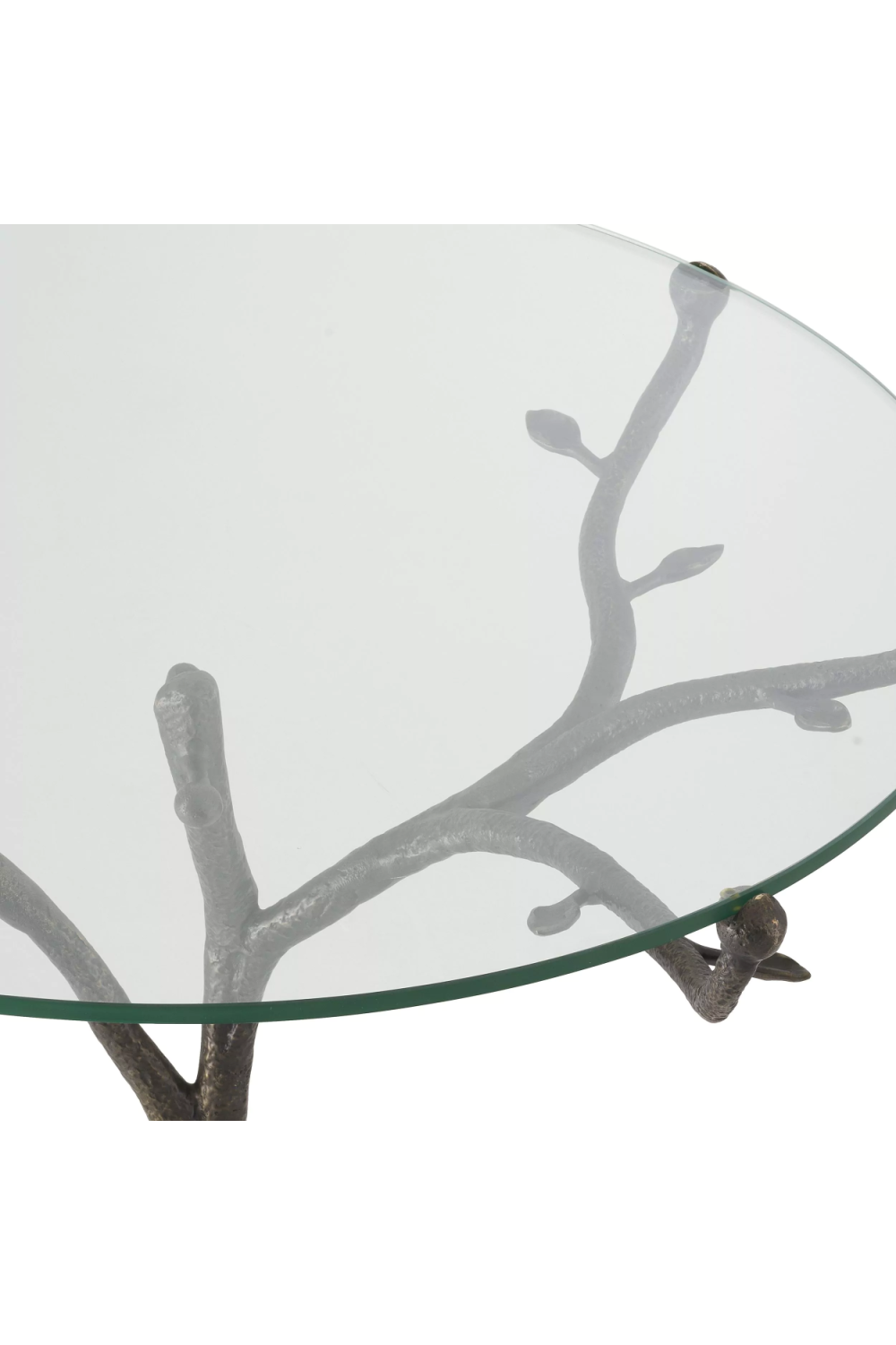Bronze Tripod Glass Centre Table Christophe
