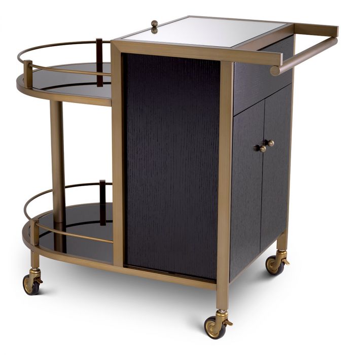 Trolley Bellini brushed brass finish