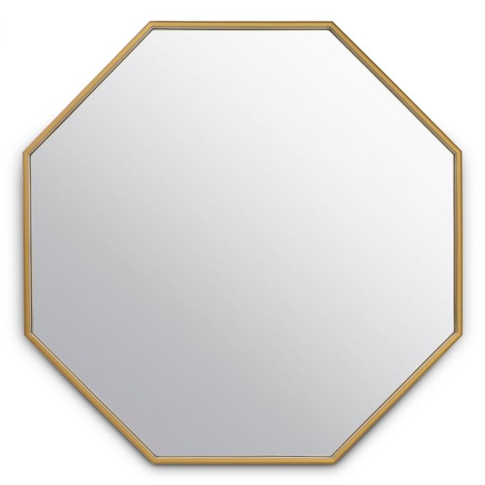 Mirror Tavolino brushed brass finish