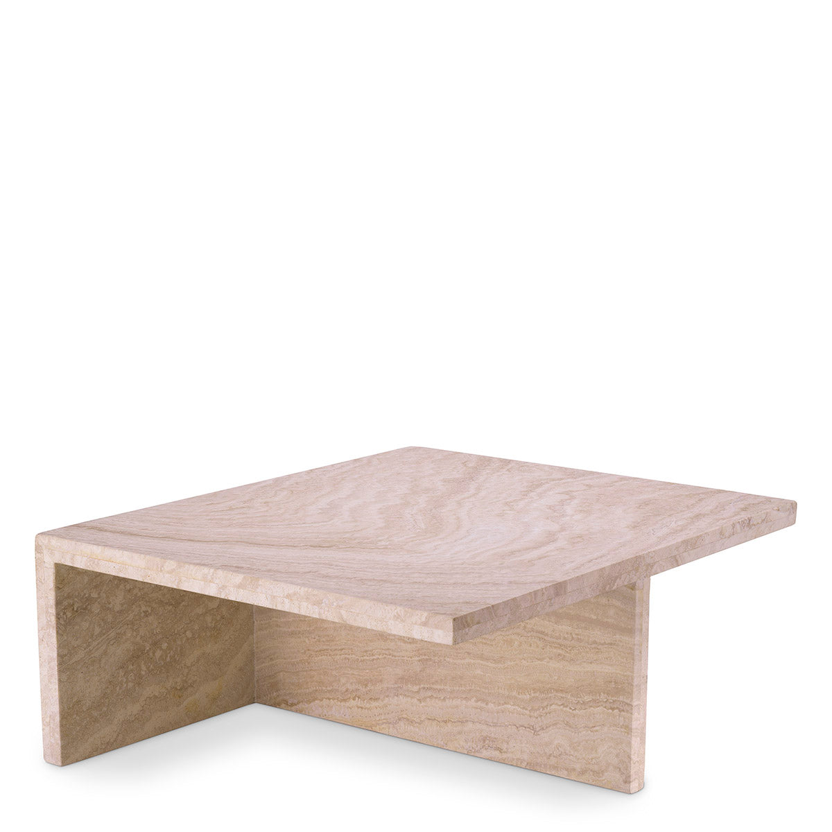 Minimalist Travertine Coffee Table High Amara