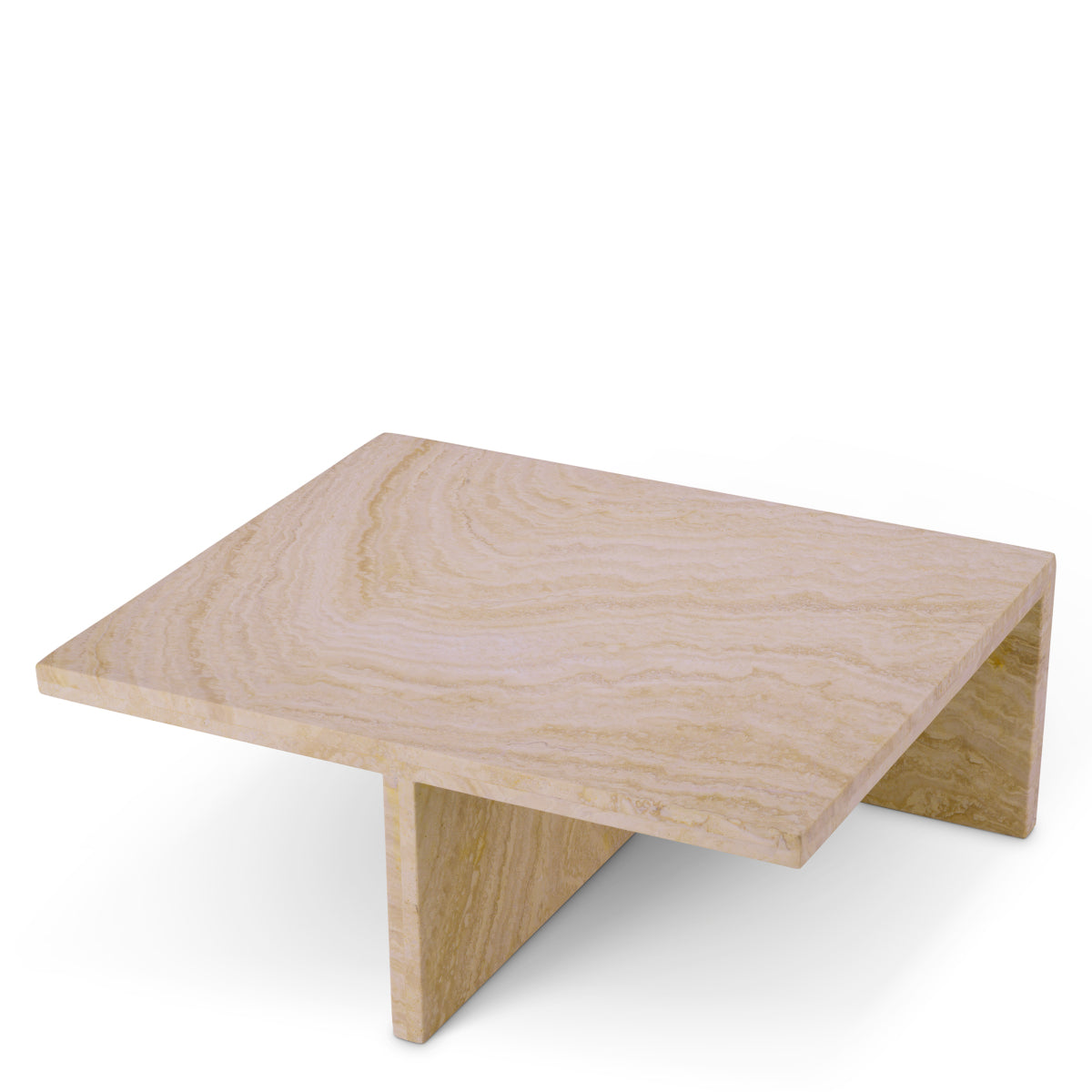 Minimalist Travertine Coffee Table High Amara