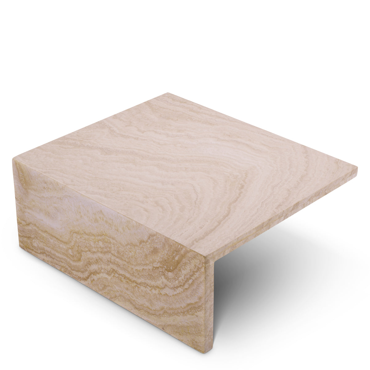 Minimalist Travertine Coffee Table High Amara
