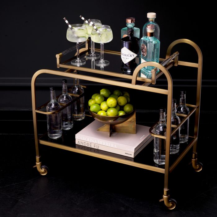 Trolley Montreuil brushed brass finish