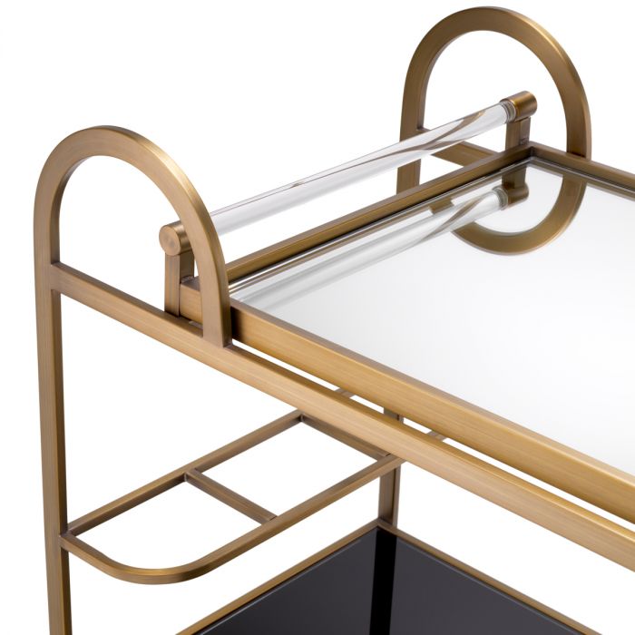Trolley Montreuil brushed brass finish