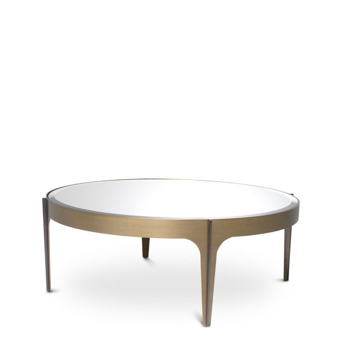Coffee Table Artemisa S brushed brass finish