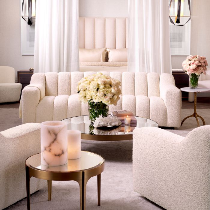 Side Table Artemisa brushed brass finish