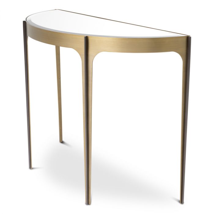 Console Table Artemisa brushed brass finish