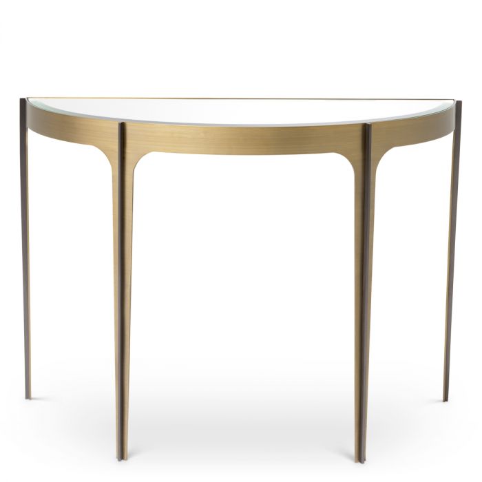 Console Table Artemisa brushed brass finish
