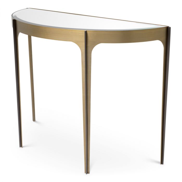Console Table Artemisa brushed brass finish
