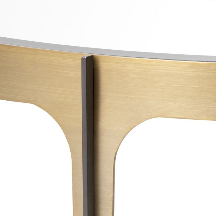 Console Table Artemisa brushed brass finish