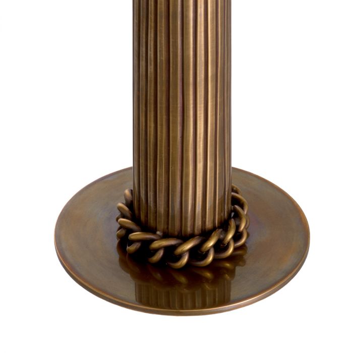 Candle Holder Le Dôme vintage brass finish