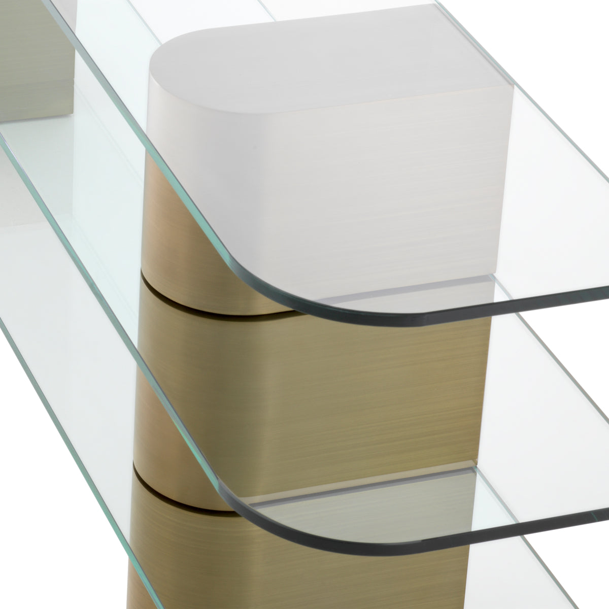 Glass 3-Shelf Console Table Lunden | Eichholtzmh.com