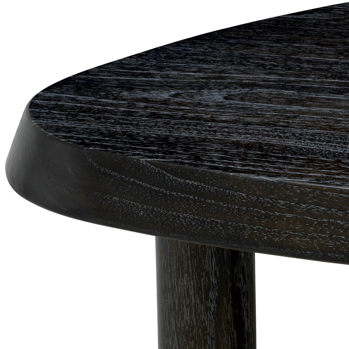 Black Triangular Wooden Coffee Table S Briel | Eichholtzmh.com