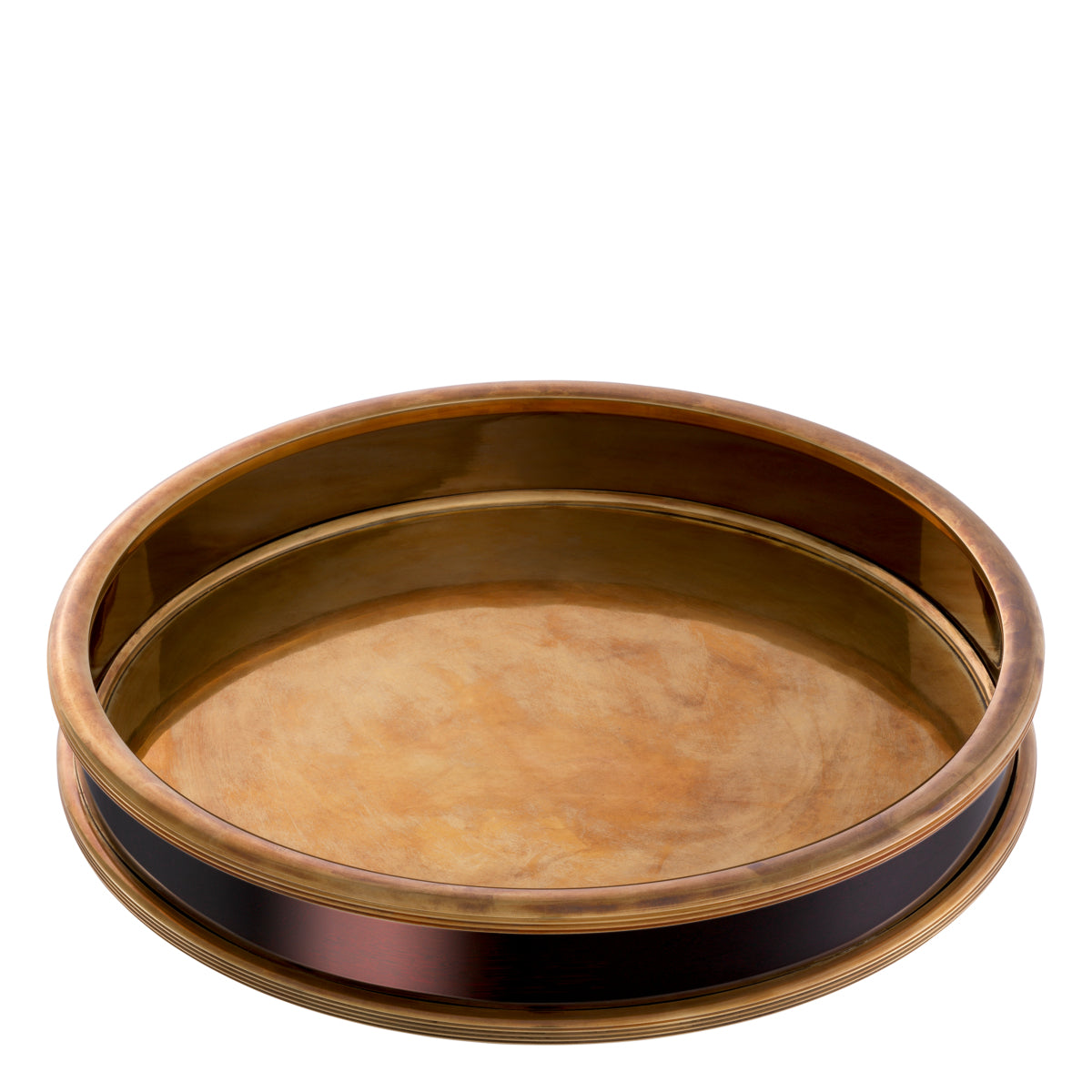 Vintage Brass Round Tray Ella | Eichholtzmh.com