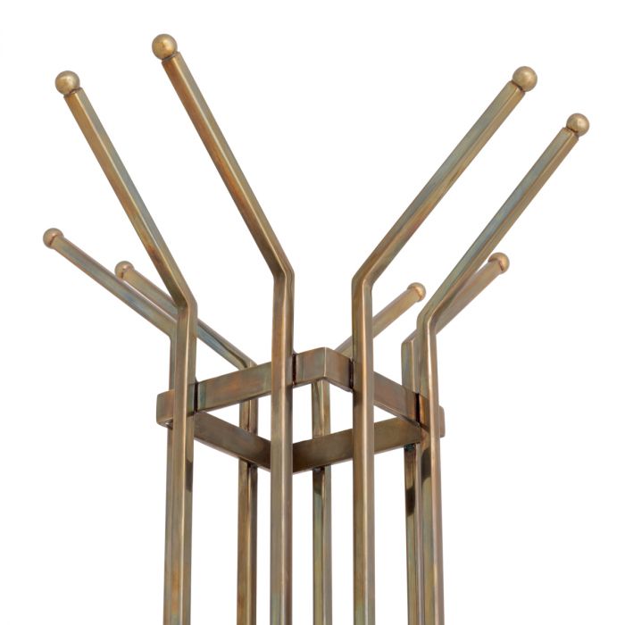 Coatrack Volterra vintage brass finish