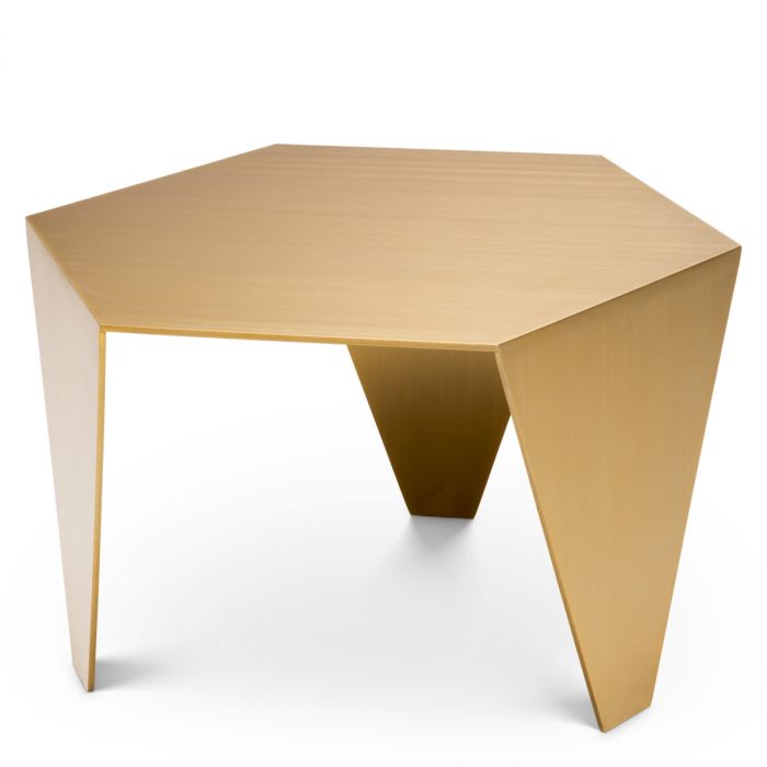 Side Table Metro Chic brushed brass finish