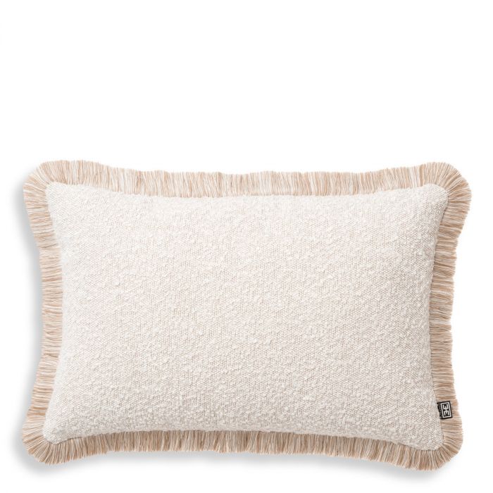 Cushion Nami rectangular bouclé cream