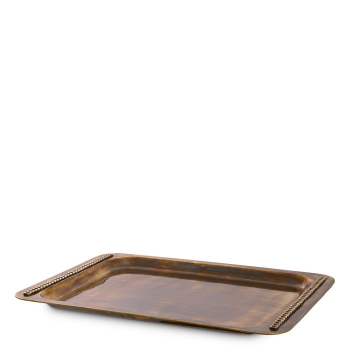 Tray Tamar L vintage brass finish