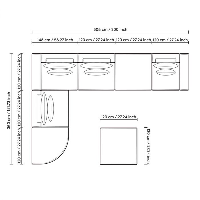 Sofa Lounge Club XL nuoro beige