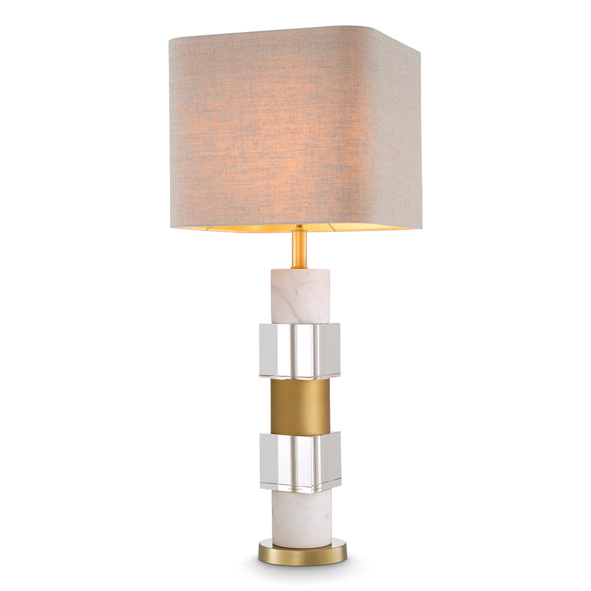 White Contemporary Table Lamp Cullingham