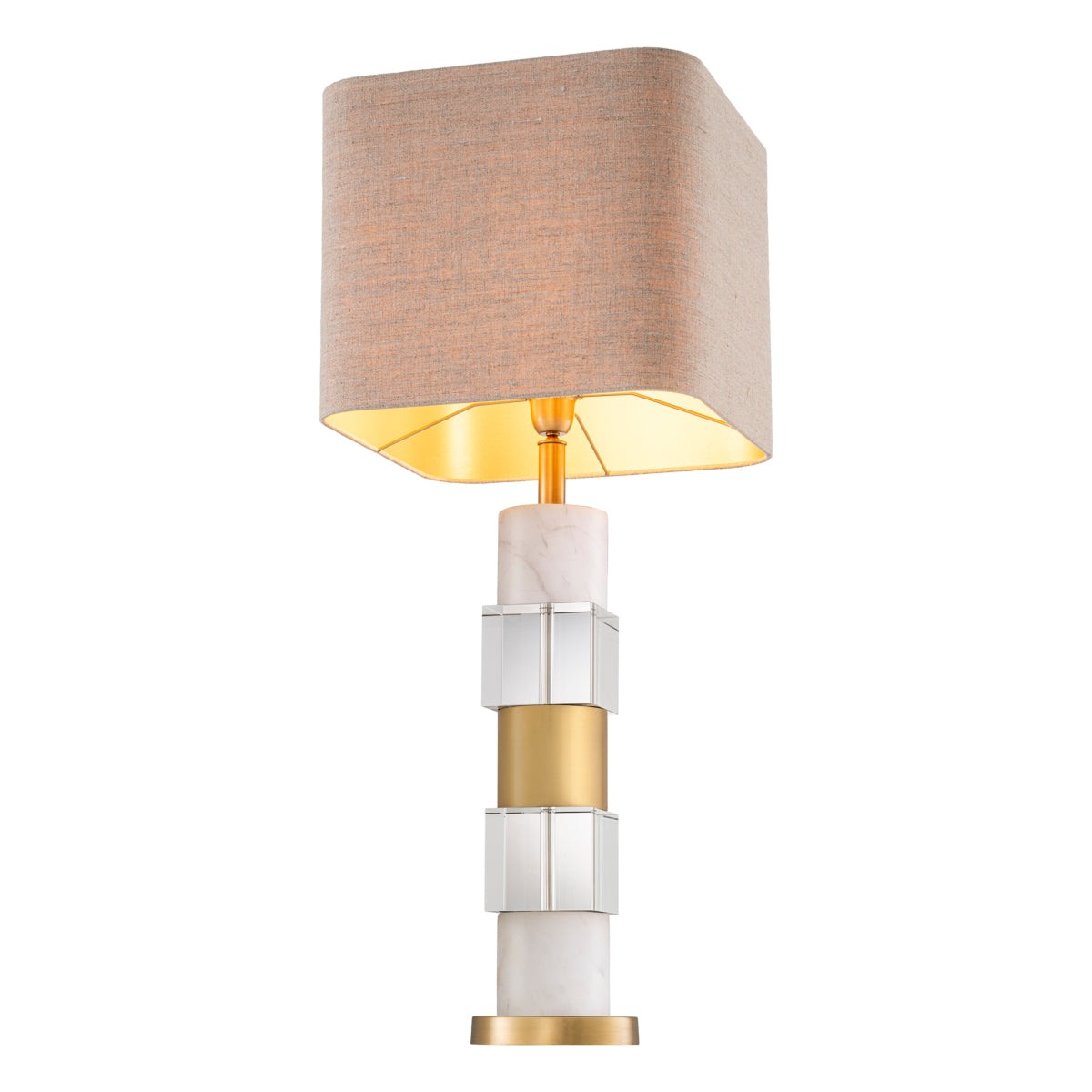 White Contemporary Table Lamp Cullingham