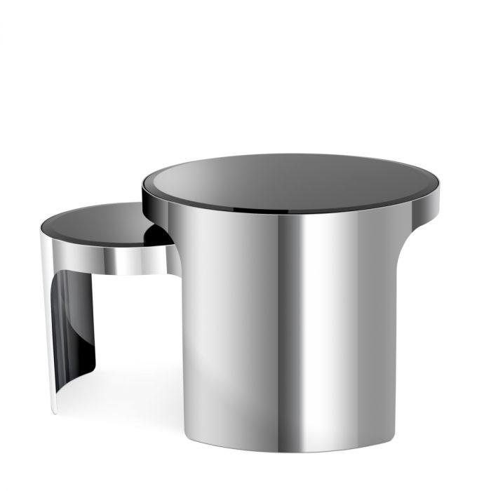 Side Table Piemonte polished ss set of 2