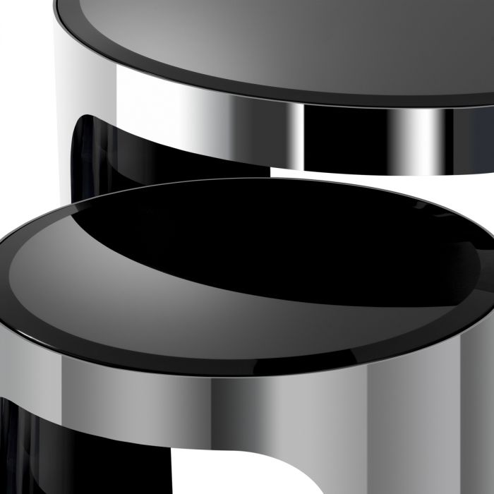 Side Table Piemonte polished ss set of 2