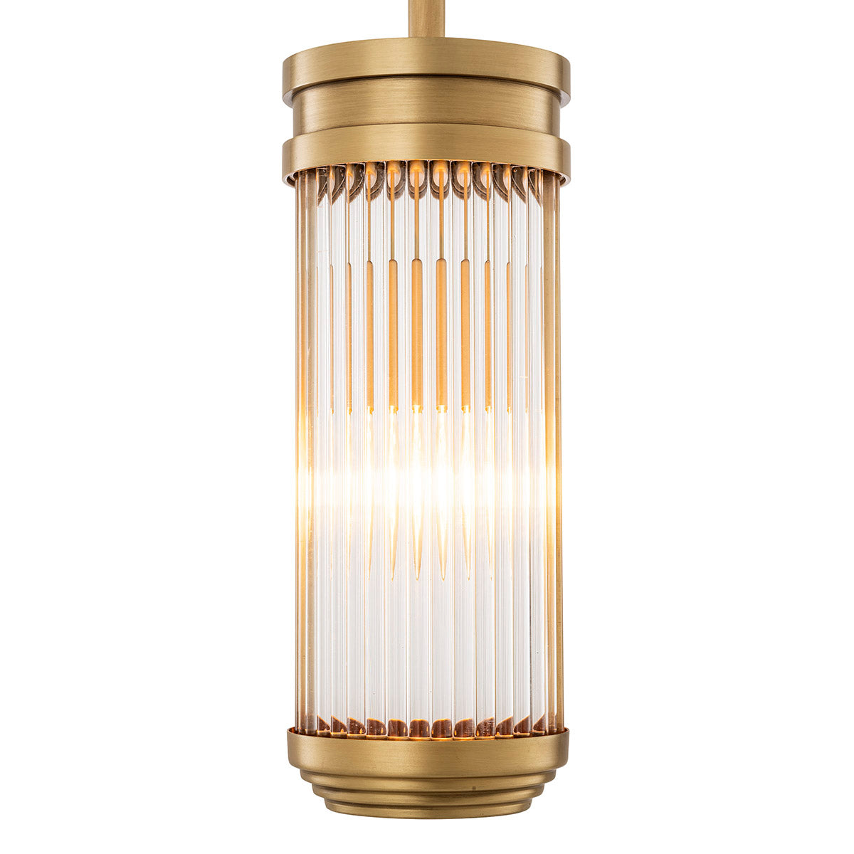 Cylindrical Glass Pendant Lamp S Rousseau