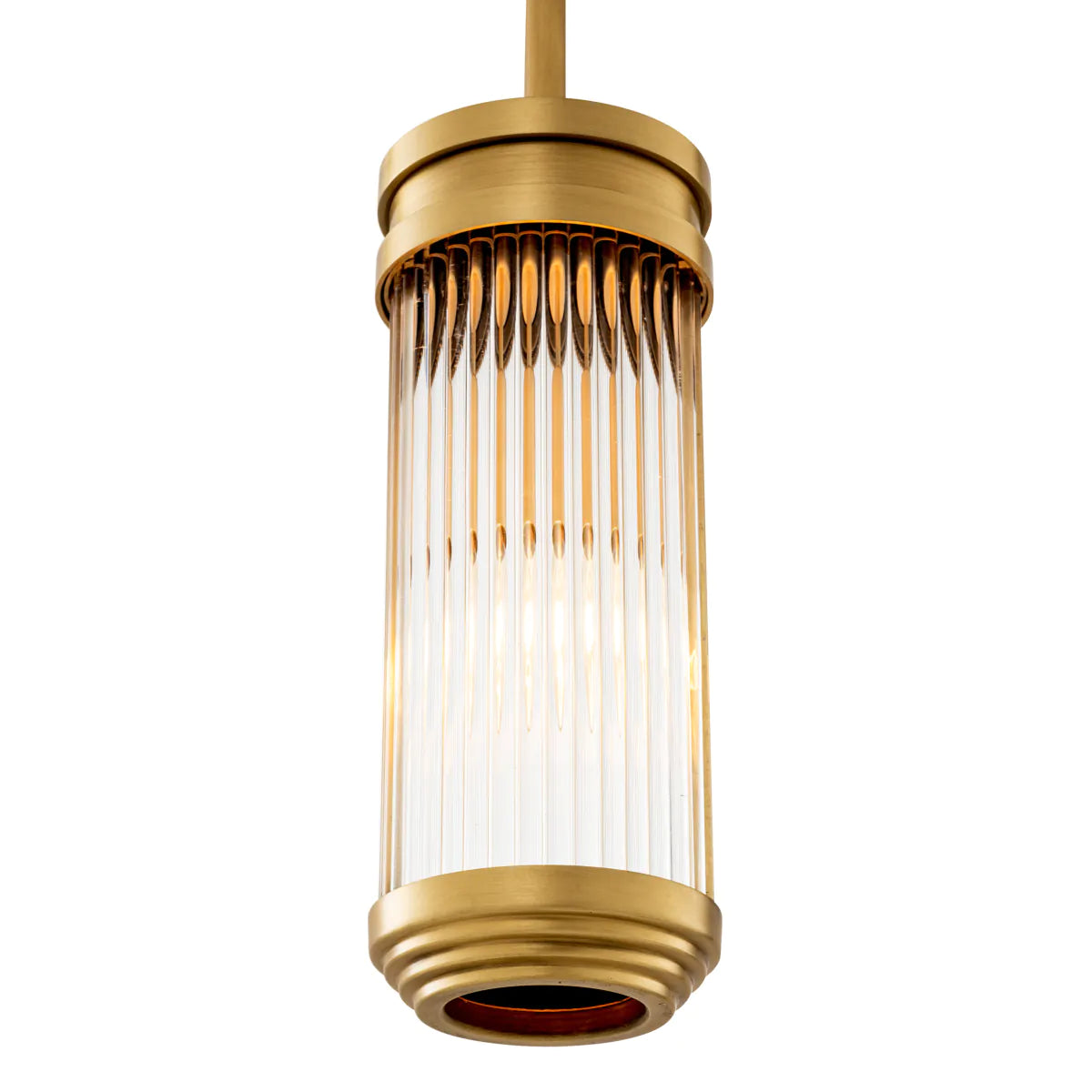 Cylindrical Glass Pendant Lamp S Rousseau