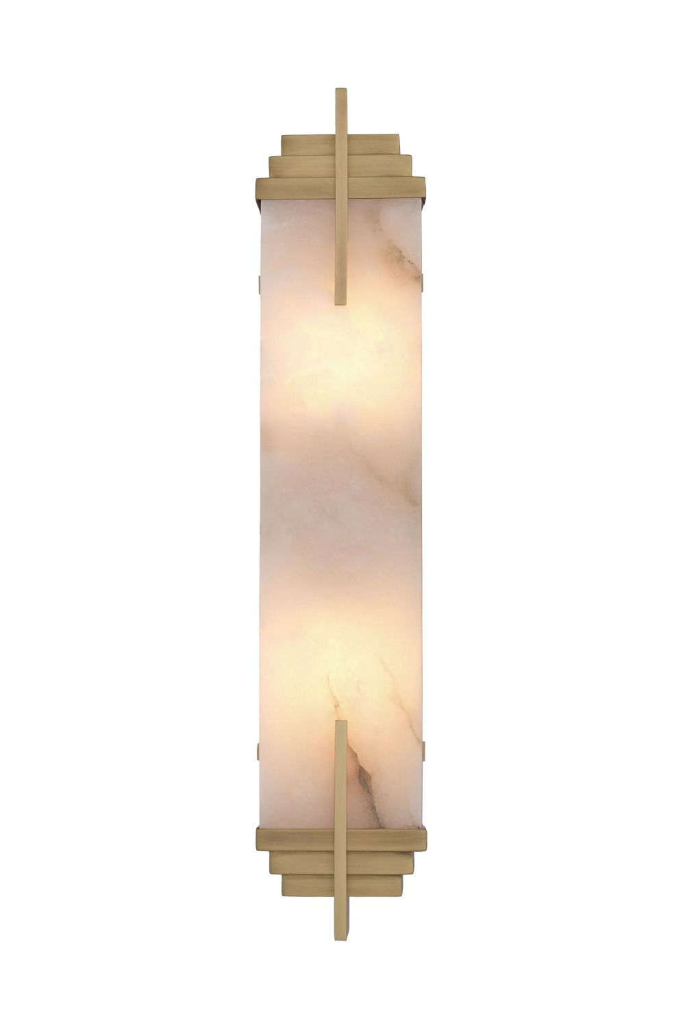 Brass Elongated Alabaster Wall Lamp Harman