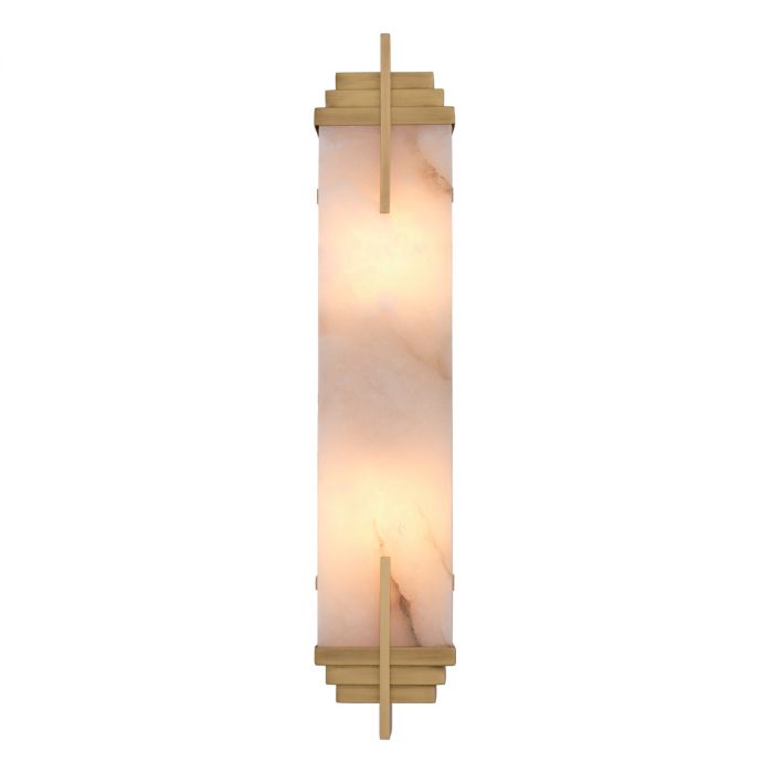 Wall Lamp Harman antique brass finish alabaster