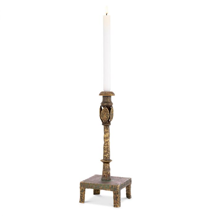 Candle Holder Santoro S vintage brass finish