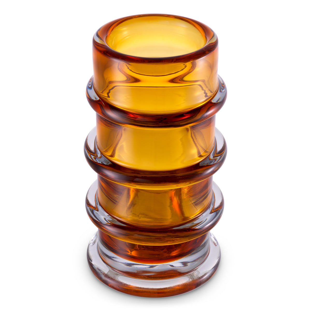 Amber Hand-Blown Glass Vase Bloom | Eichholtzmh.com