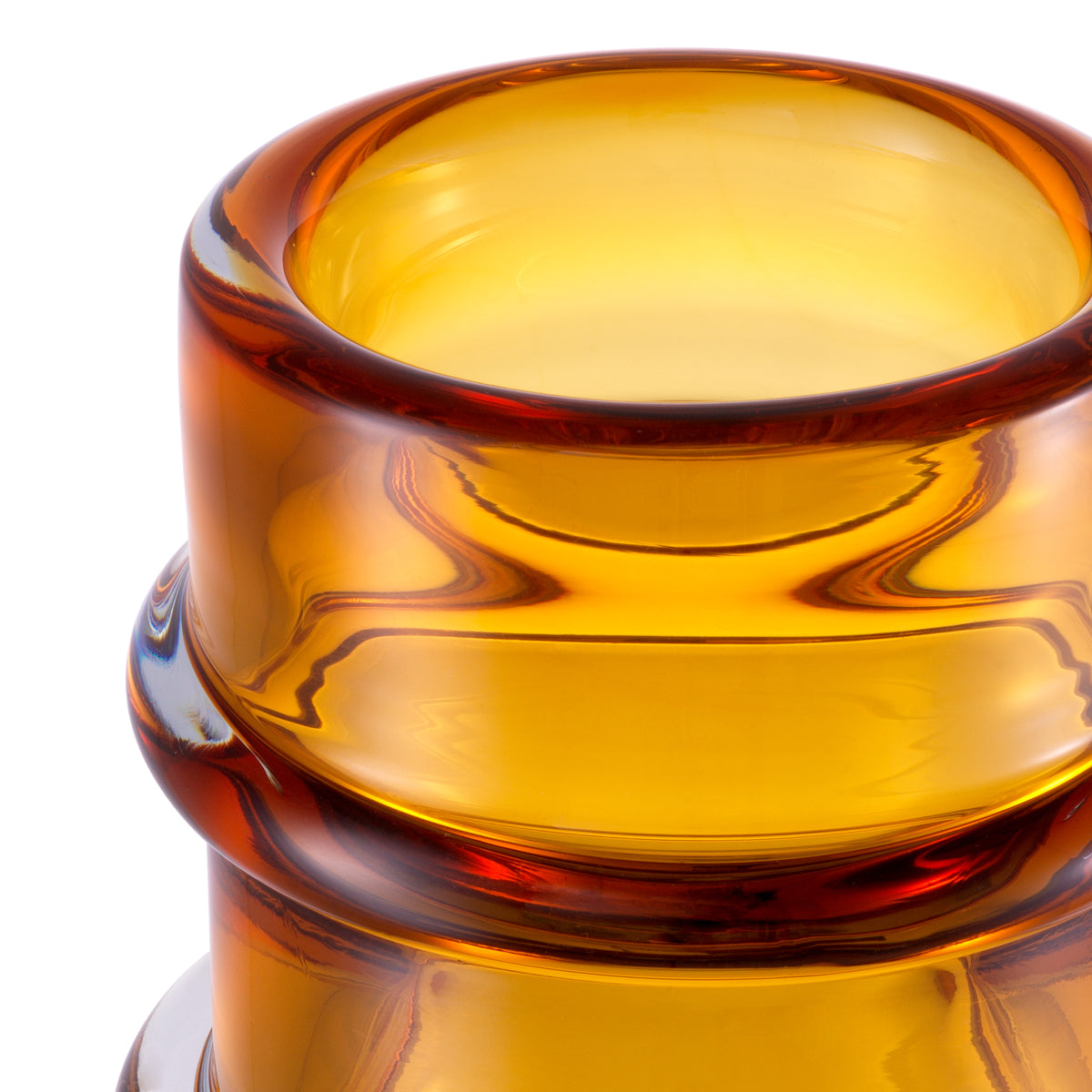 Amber Hand-Blown Glass Vase Bloom | Eichholtzmh.com