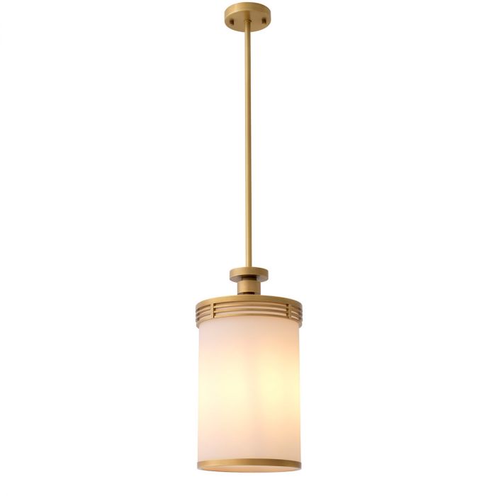 Pendant Fayence antique brass finish