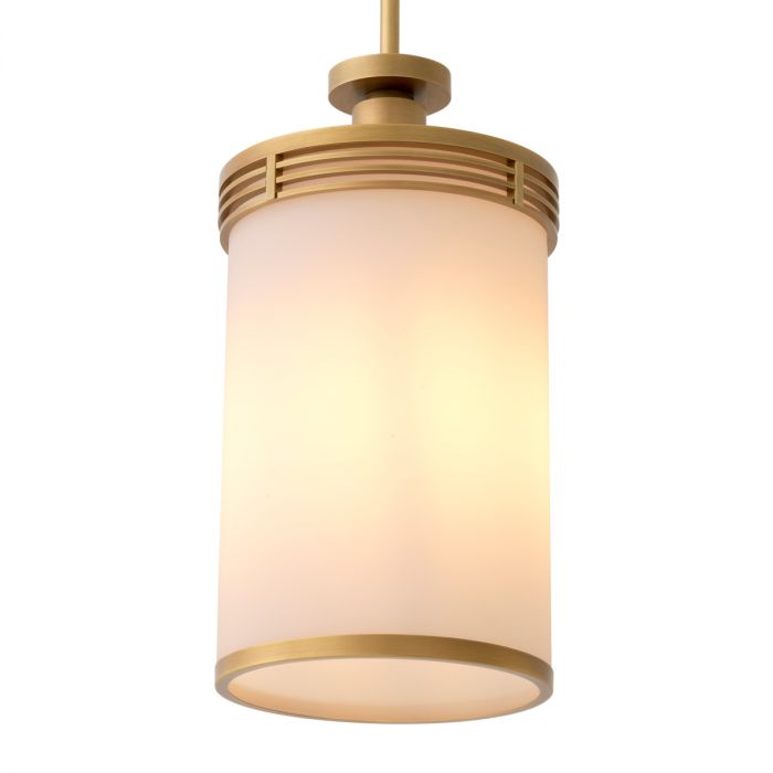 Pendant Fayence antique brass finish