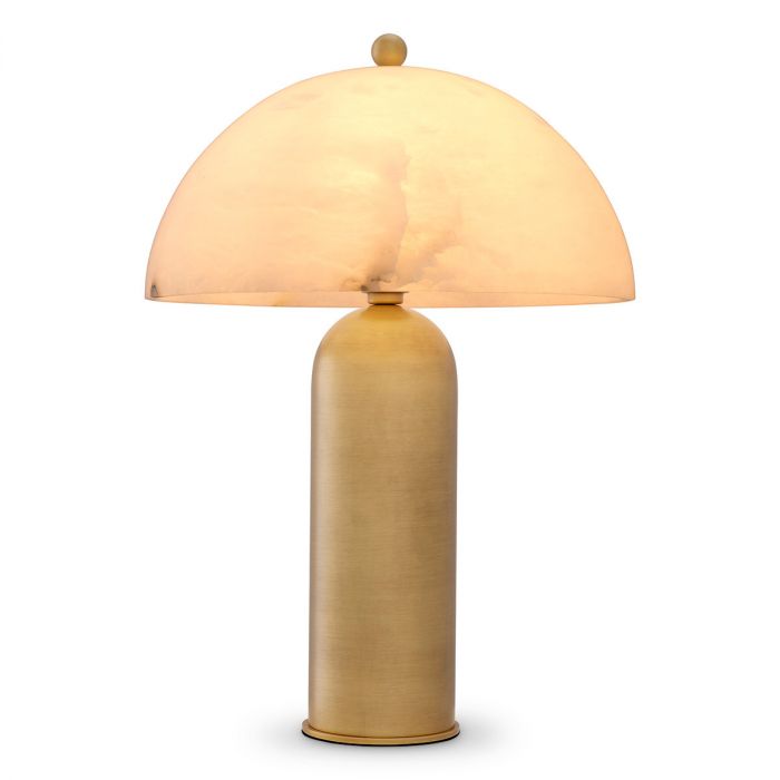 Table Lamp Lorenza antique brass finish alabaster