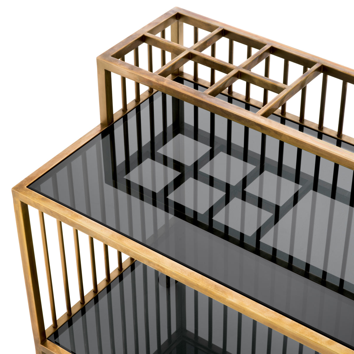 Contemporary Brass Trolley Rutherford | Eichholtzmh.com